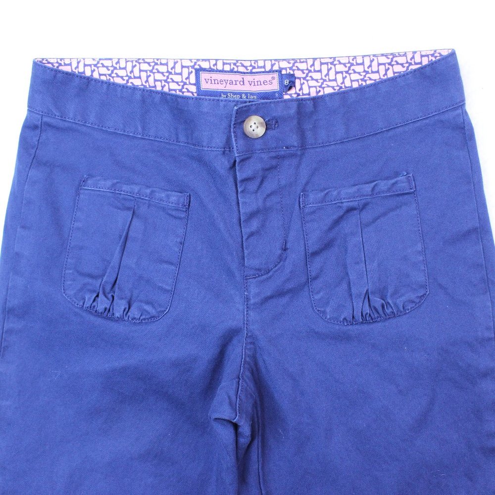 VINEYARD VINES GIRLS PANTS SLACKS SIZE 8 NAVY‎ BLUE